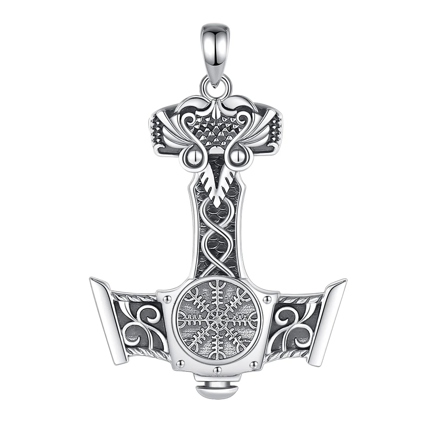 Thor kalapácsa (Mjölnir) ezüst medál 925 Sterling ezüstből