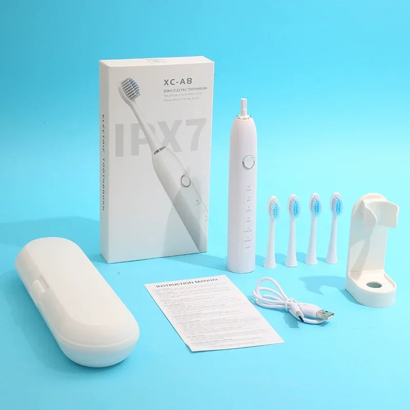 Xiaomi MIjia elektromos fogkefe IPX7 vízállósággal, ultraszonikus fogfehérítéssel, 6 féle időzített működési móddal