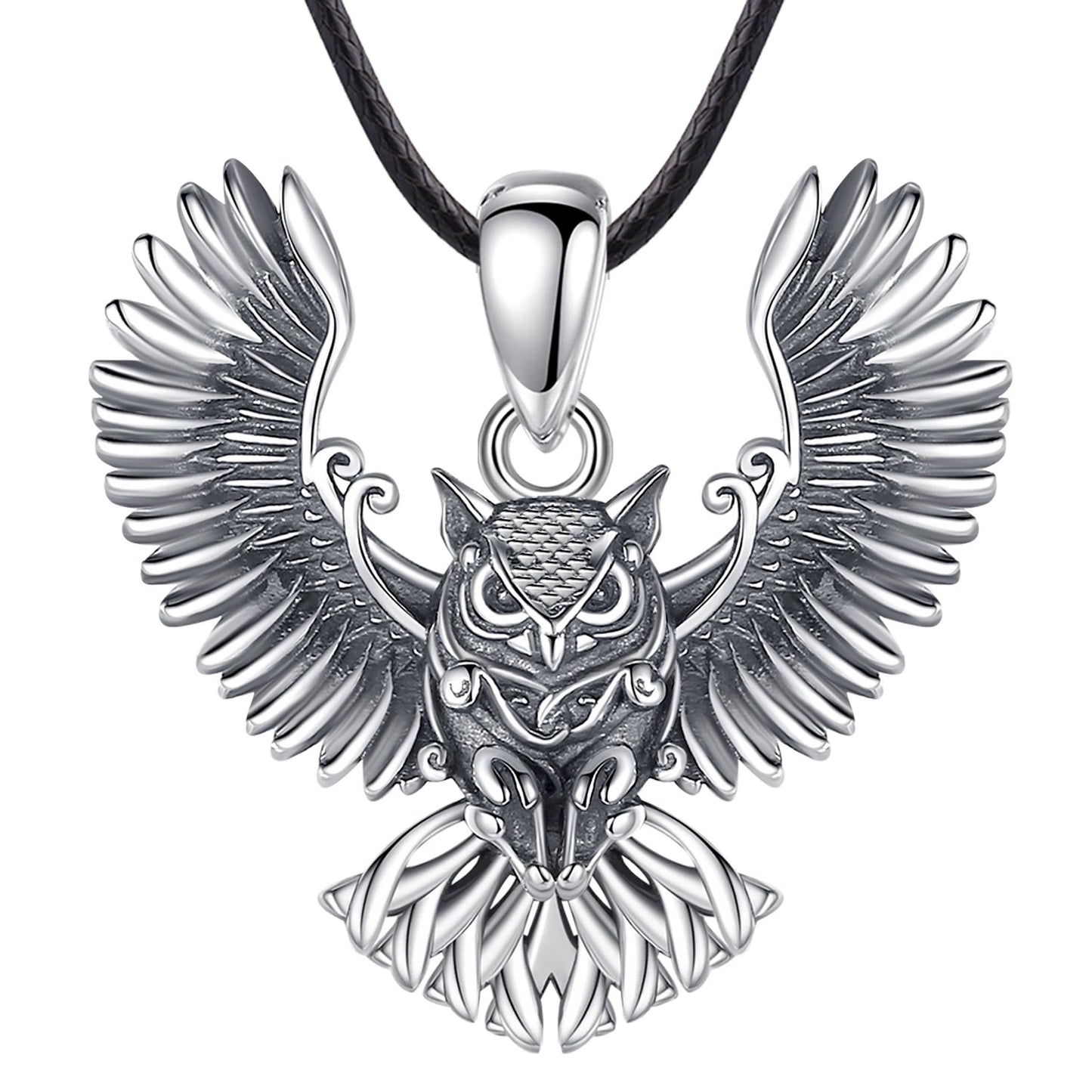 925 Sterling Ezüst bagoly medál