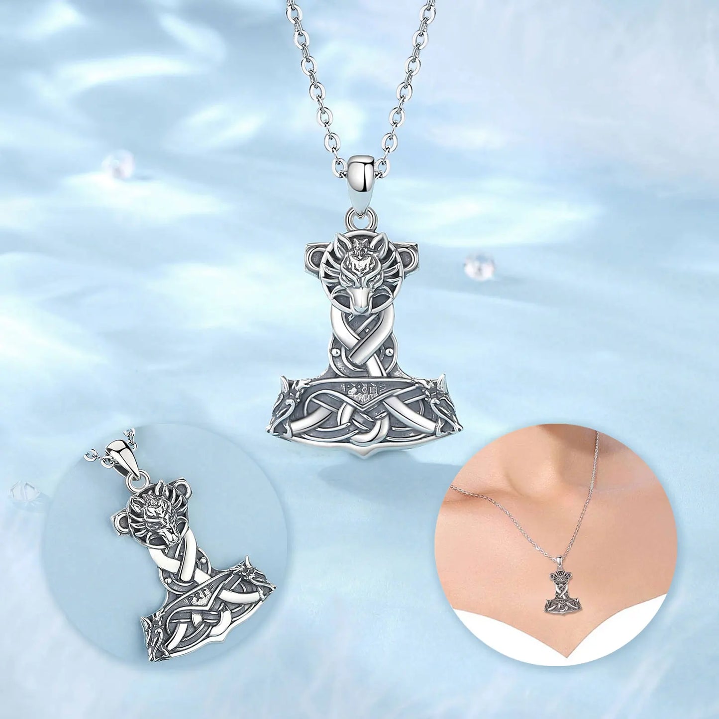 Thor kalapácsa (Mjölnir) ezüst medál