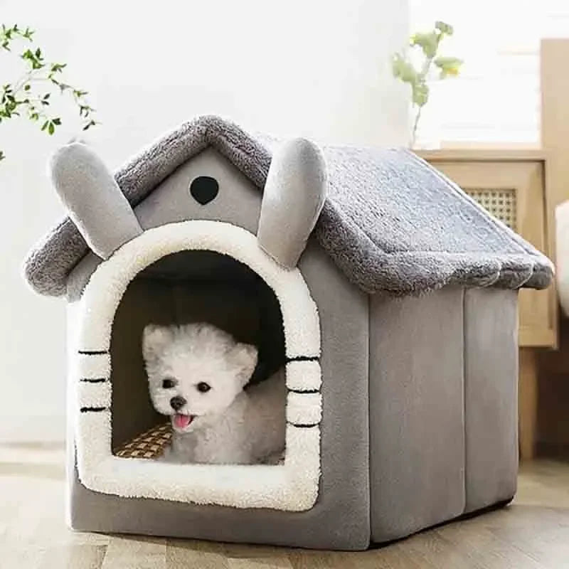 Puha, meleg kisállat kuckó levehető párnával
