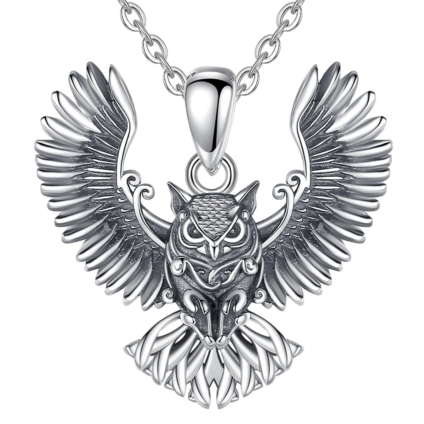 925 Sterling Ezüst bagoly medál