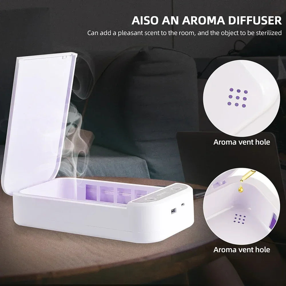 UV lámpás multifunkciós sterilizáló eszköz aroma terpápiával