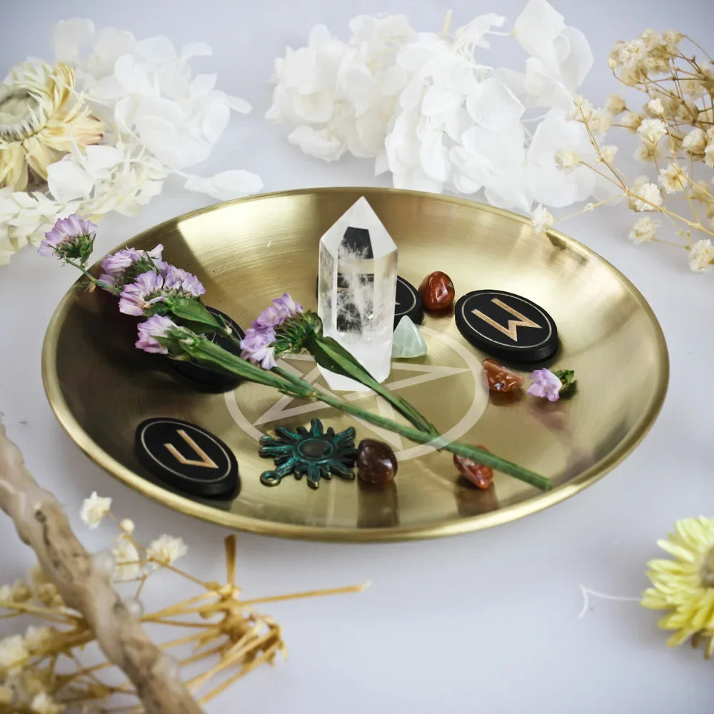 Video - Pentagrammával díszített égető, áldozó tányér spirituális szertartásokhoz