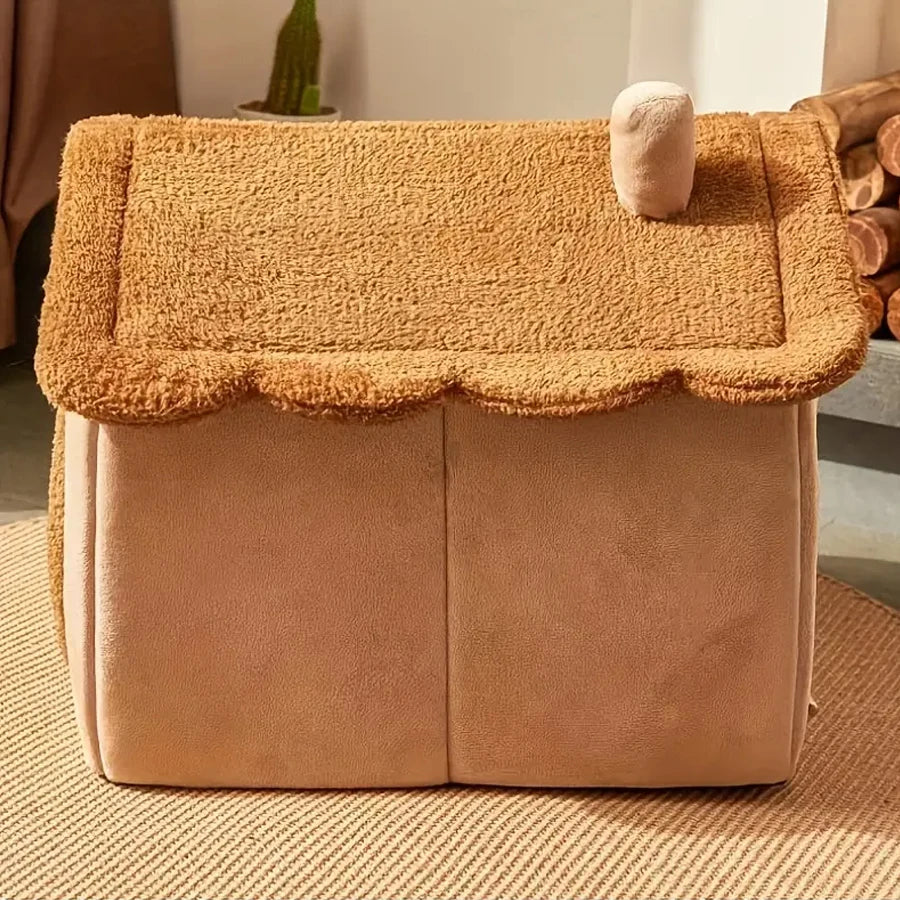 Spiri-Pet összehajtható mosható puha, meleg kisállat kuckó kistestű kutyák és macskák részére