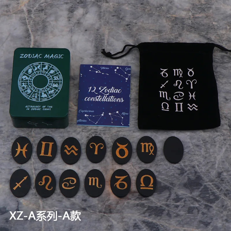Fából készített 25 db-os Elder Futhark rúnakészlet