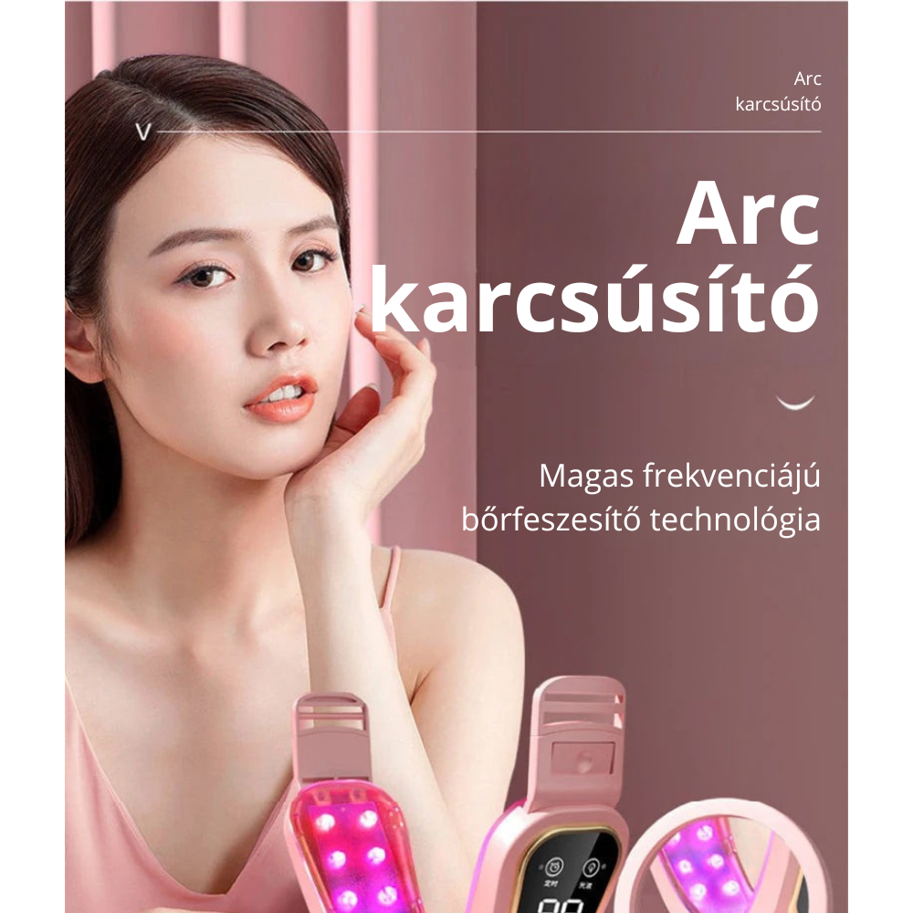 LED Photon Terápiás Arcformáló Vibrációs Masszírozó