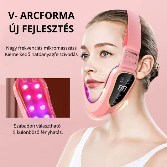 LED Photon Terápiás Arcformáló Vibrációs Masszírozó