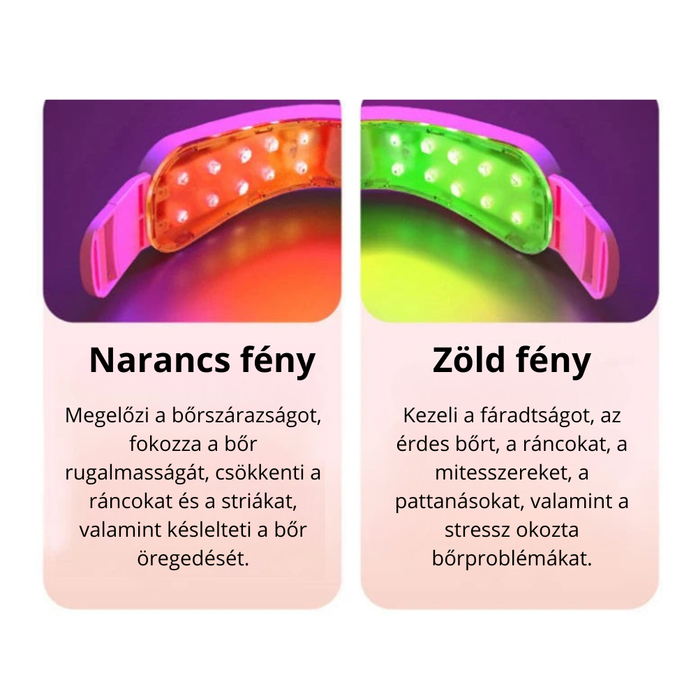 LED Photon Terápiás Arcformáló Vibrációs Masszírozó