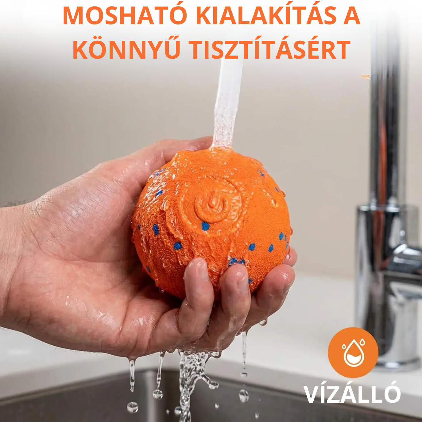 Interaktív, harapásálló automata mozgó kutyalabda