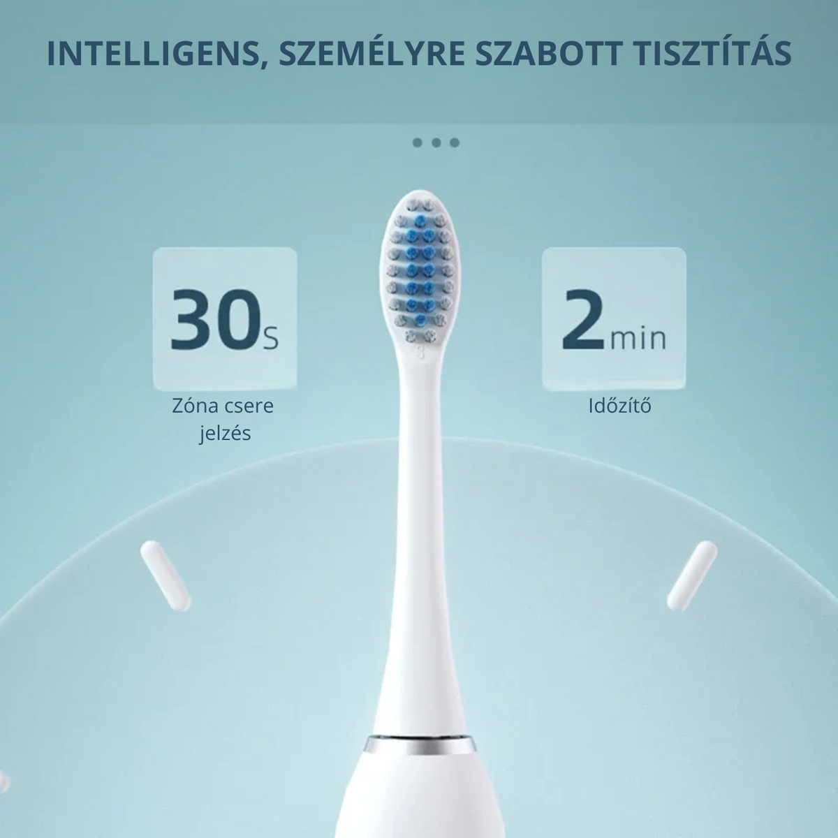 Xiaomi MIjia elektromos fogkefe IPX7 vízállósággal, ultraszonikus fogfehérítéssel, 6 féle időzített működési móddal