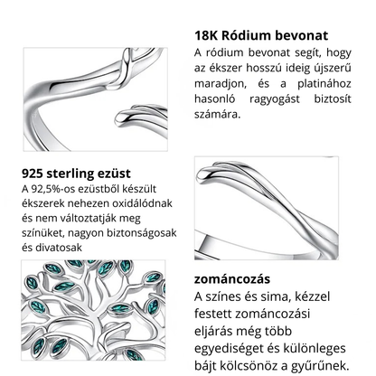 Ezüst Életfa gyűrü