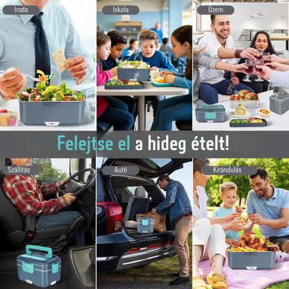 2.5 + 1 literes elektromos ételhordó doboz melegítő funkcióval