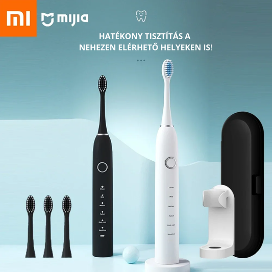 Xiaomi MIjia elektromos fogkefe IPX7 vízállósággal, ultraszonikus fogfehérítéssel, 6 féle időzített működési móddal
