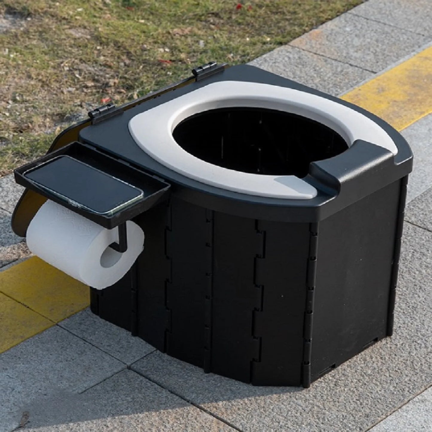 Összecsukható mobil wc utazásokhoz, kempingezéshez