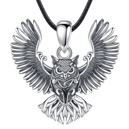 925 Sterling Ezüst bagoly medál