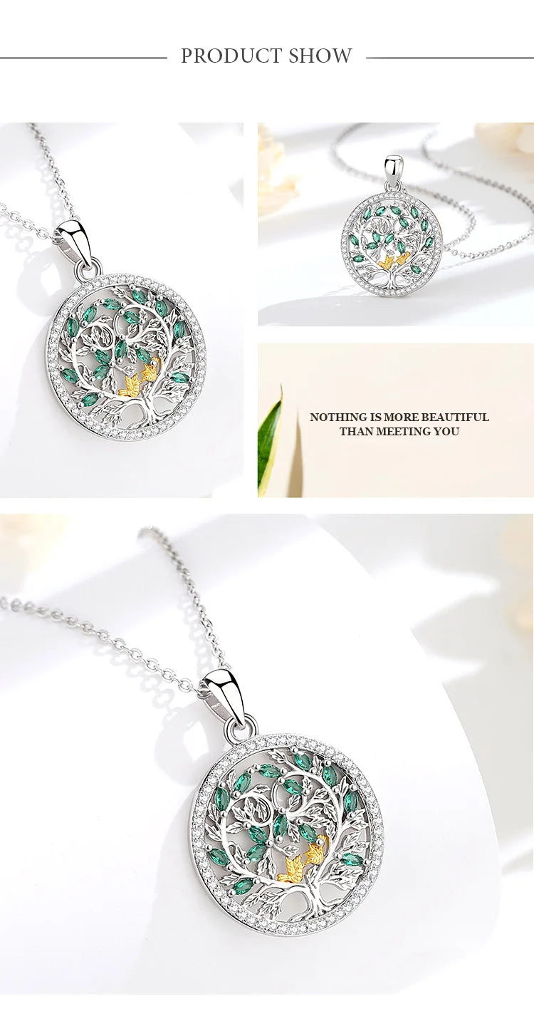 Zöld cirkónia kövekkel díszített 925 sterling ezüst medál