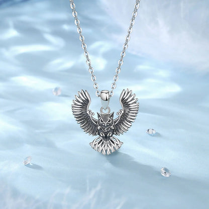 925 Sterling Ezüst bagoly medál