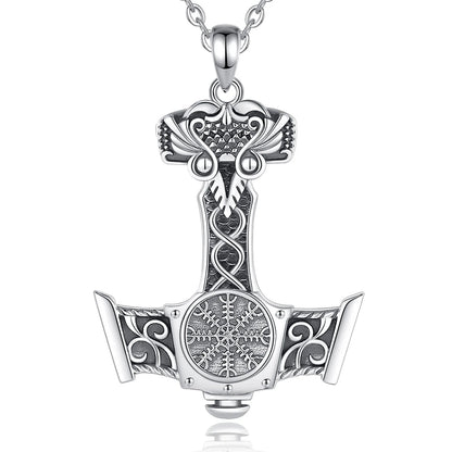 Thor kalapácsa (Mjölnir) ezüst medál 925 Sterling ezüstből