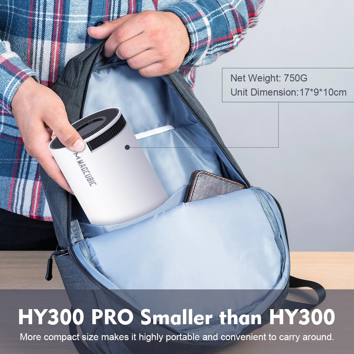 SLÁGER TERMÉK!!!! - HY300 PRO hordozható vezeték nélküli wifi projektor, 4K