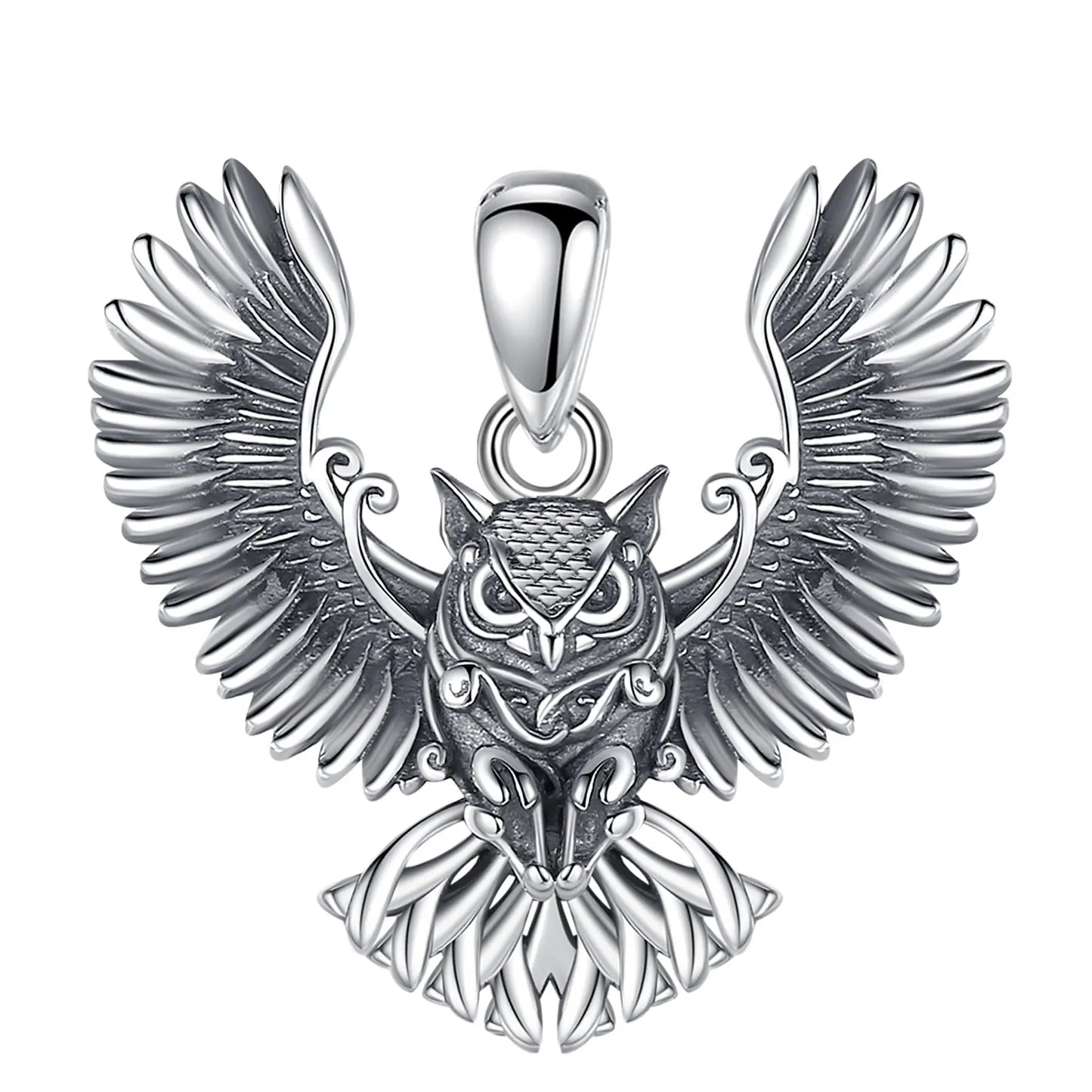 925 Sterling Ezüst bagoly medál
