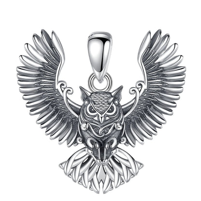 925 Sterling Ezüst bagoly medál