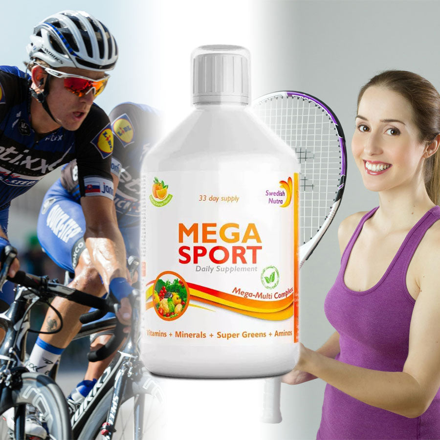 Swedish Nutra Mega Sport folyékony vitamin 500ml